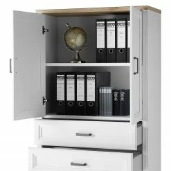 Ridgevalley Büroschrank Jasmund I - Pinie Weiß Dekor / Eiche Artisan Dekor -Möbel Verkäufe 2024 1000244999 210504 06305500062 DETAILS P000000001000244999