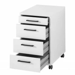 Furnitive Rollcontainer Lemuy - Weiß / Anthrazit -Möbel Verkäufe 2024 1000245002 210504 06310700096 DETAILS P000000001000245002