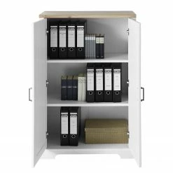 Ridgevalley Büroschrank Jasmund II - Pinie Weiß Dekor / Eiche Artisan Dekor -Möbel Verkäufe 2024 1000245005 210504 06311700120 DETAILS P000000001000245005