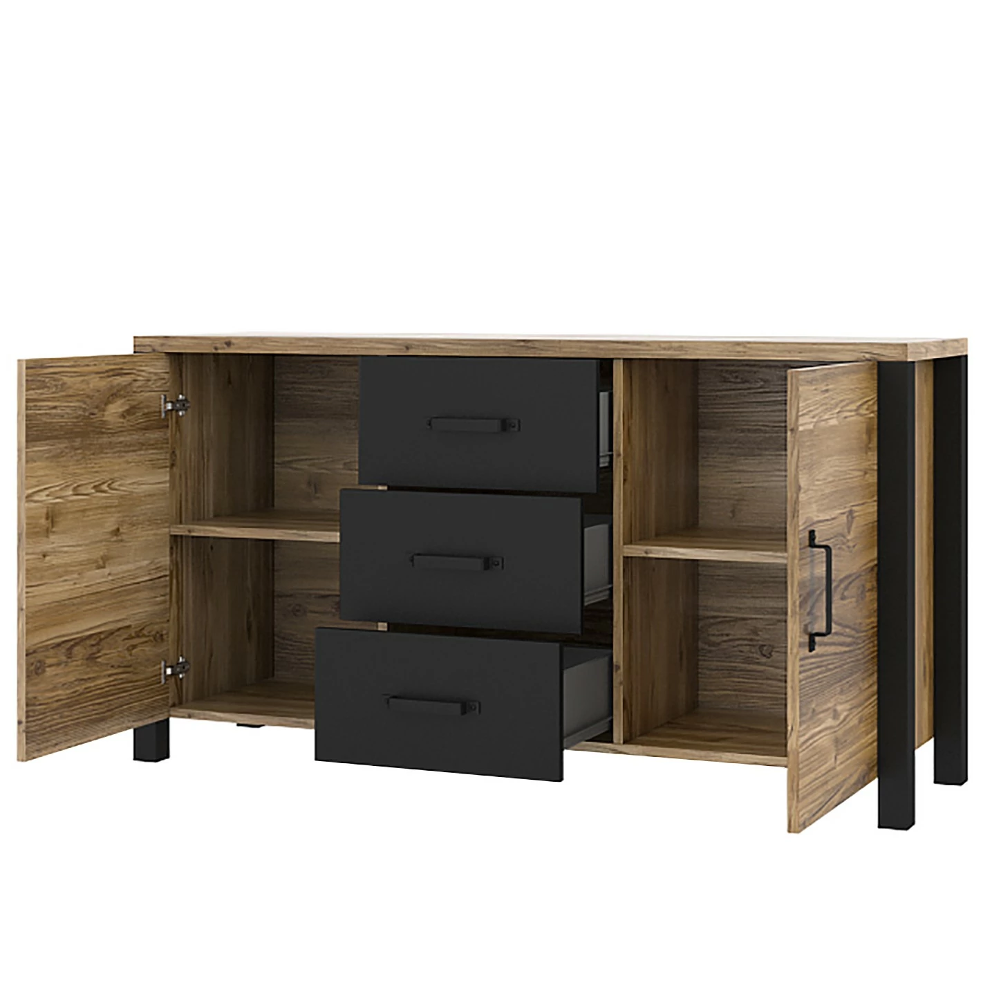 Red Living Sideboard Velleron I - Fichte Dekor 7 Red Living Sideboard Velleron I - Fichte Dekor – Bild 5