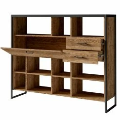 Red Living Regal Turriers III - Fichte Dekor / Matt Schwarz -Möbel Verkäufe 2024 1000245417 210217 13054000070 DETAILS P000000001000245417