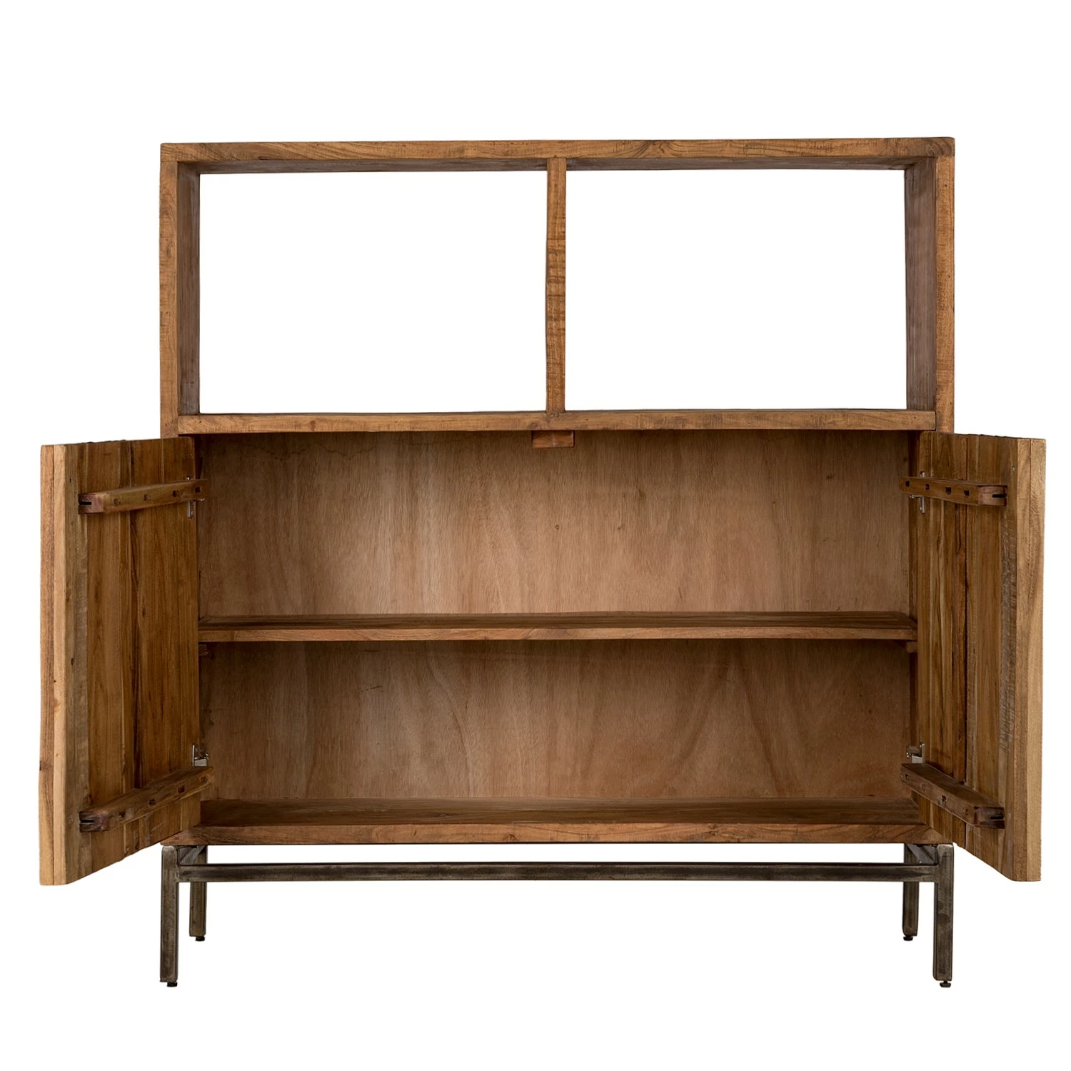 Ars manufacti Büroschrank Domme - Akazie massiv / Eisen - Akazie / Anthrazit 14 Ars manufacti Büroschrank Domme - Akazie massiv / Eisen - Akazie / Anthrazit – Bild 12