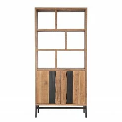 Ars manufacti Büroregal Domme - Akazie massiv / Eisen - Akazie / Anthrazit -Möbel Verkäufe 2024 1000246832 220406 030 DETAILS P000000001000246832