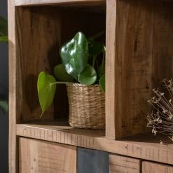 Ars manufacti Büroregal Domme - Akazie massiv / Eisen - Akazie / Anthrazit -Möbel Verkäufe 2024 1000246832 220705 025 MOOD DETAILS P000000001000246832 mood