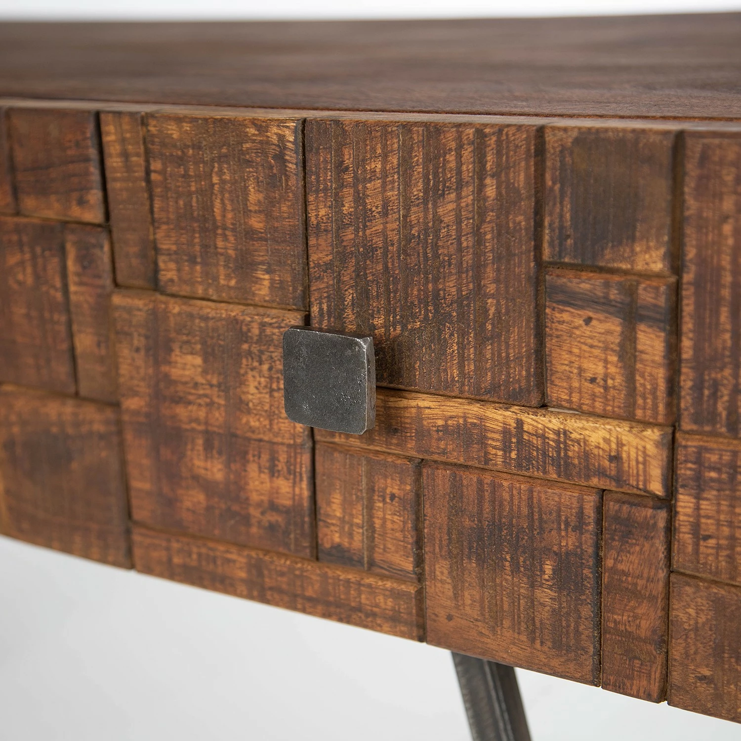 Wolf-Möbel Schreibtisch Bubry - Akazie massiv / Eisen - Akazie / Anthrazit 8 Wolf-Möbel Schreibtisch Bubry - Akazie massiv / Eisen - Akazie / Anthrazit – Bild 6