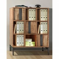 Ars manufacti Büroregal Domme II - Akazie massiv / Eisen - Akazie / Anthrazit -Möbel Verkäufe 2024 1000246834 211001 14353700034 MOOD DETAILS P000000001000246834 mood