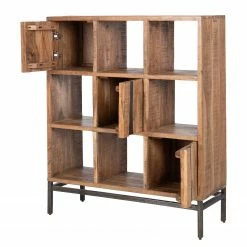 Ars manufacti Büroregal Domme II - Akazie massiv / Eisen - Akazie / Anthrazit -Möbel Verkäufe 2024 1000246834 220406 032 DETAILS P000000001000246834