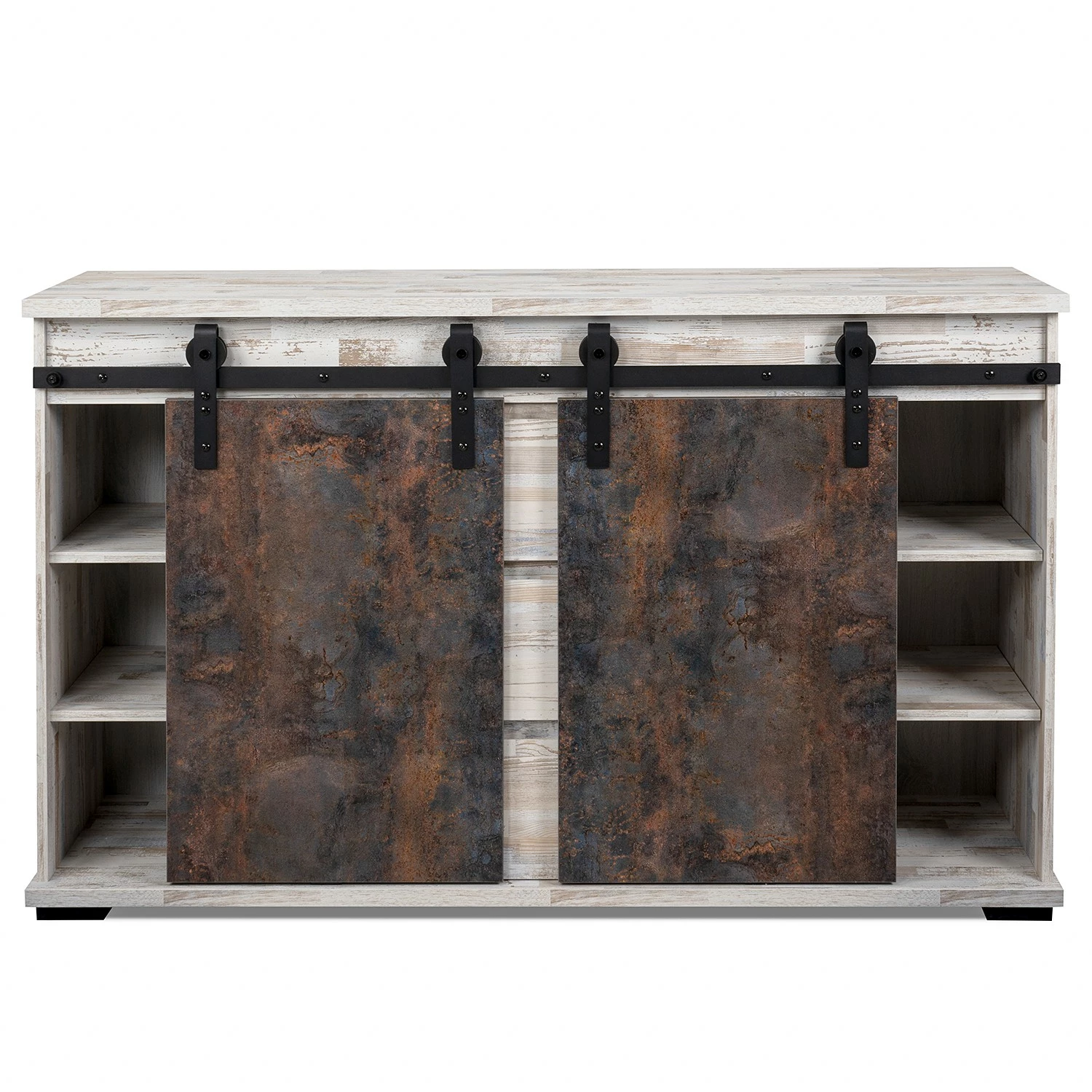 Maison Belfort Sideboard Janze I - Kiefer Weiß Dekor / Vintage Braun 7 Maison Belfort Sideboard Janze I - Kiefer Weiß Dekor / Vintage Braun – Bild 5