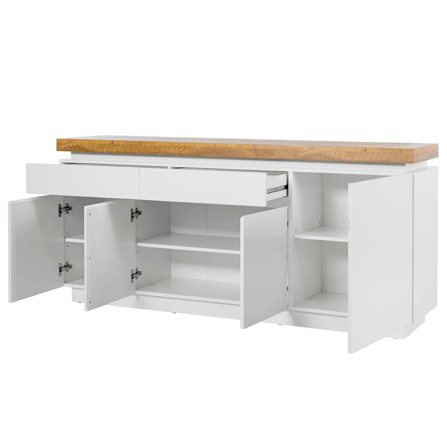 Fredriks Sideboard Namona II - Inkl. Beleuchtung - Eiche Dekor / Weiß 7 Fredriks Sideboard Namona II - Inkl. Beleuchtung - Eiche Dekor / Weiß – Bild 6