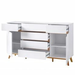 Mørteens Sideboard Tenabo III - Eiche teilmassiv - Weiß / Eiche -Möbel Verkäufe 2024 1000255159 211012 16215400053 DETAILS P000000001000255159