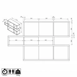 Temahome Regal London I - Walnuss -Möbel Verkäufe 2024 1000255230 210324 15033300088 SKETCH DETAILS P000000001000255230 sketch