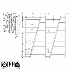 Temahome Regal Malcom IV - Schwarz -Möbel Verkäufe 2024 1000255236 210324 15033300138 SKETCH DETAILS P000000001000255236 sketch