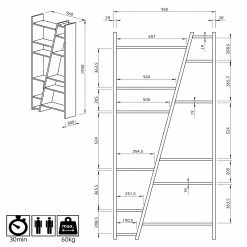 Temahome Regal Malcom VII - Weiß -Möbel Verkäufe 2024 1000255237 210324 15033300146 SKETCH DETAILS P000000001000255237 sketch