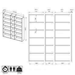 Temahome Regal Pombal I - Eiche -Möbel Verkäufe 2024 1000255262 210324 15033700357 SKETCH DETAILS P000000001000255262 sketch
