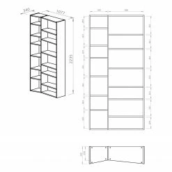 Temahome Regal Maze V - Sandgrau -Möbel Verkäufe 2024 1000255988 210331 14481400159 SKETCH DETAILS P000000001000255988 sketch