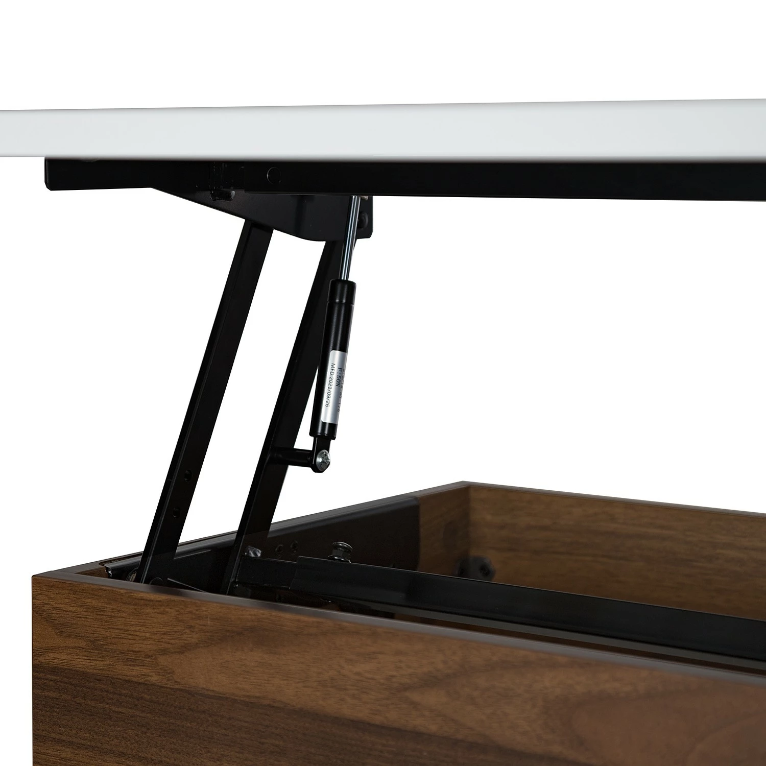 Fredriks Schreibtisch Paide - (Höhenverstellbar) - Hochglanz Weiß / Walnuss Dekor 19 Fredriks Schreibtisch Paide - (Höhenverstellbar) - Hochglanz Weiß / Walnuss Dekor – Bild 17