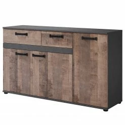 Trendteam Sideboard Stripe - Altholz Dekor / Grau
