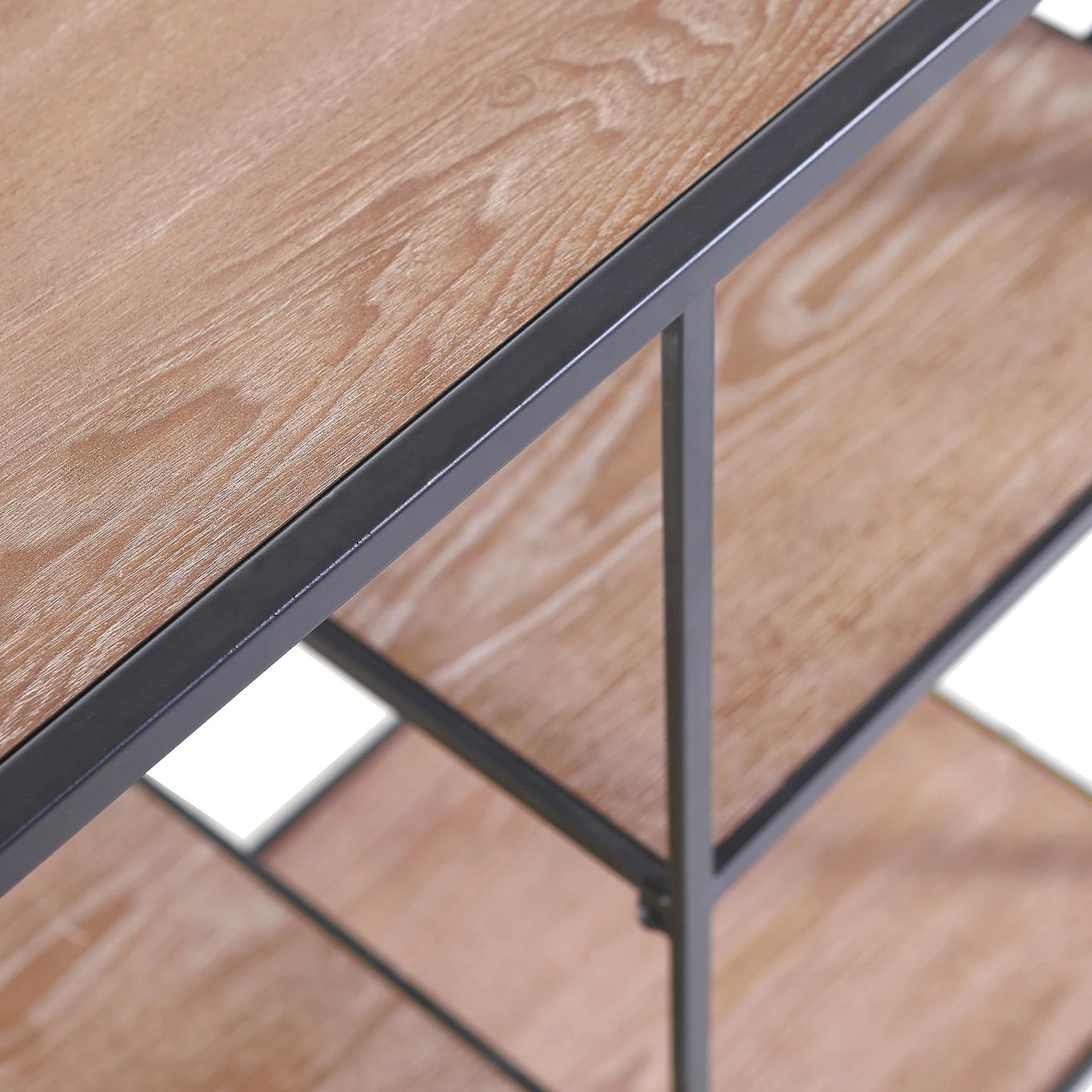 Red Living Regal Cap Cana I - Echtholzfurnier / Metall - Spießtanne / Schwarz 8 Red Living Regal Cap Cana I - Echtholzfurnier / Metall - Spießtanne / Schwarz – Bild 6