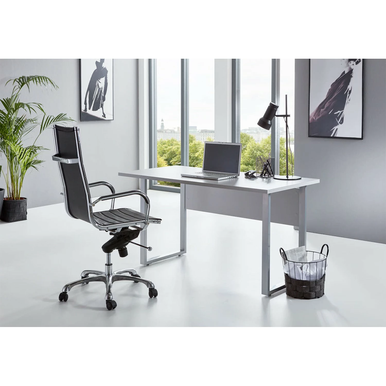 Furnitive Schreibtisch Avin - Hellgrau 4 Furnitive Schreibtisch Avin - Hellgrau – Bild 2