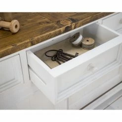 Maison Belfort Sideboard Balignton - Kiefer massiv - Kiefer / Weiß -Möbel Verkäufe 2024 1000260756 211116 13020000349 DETAILS P000000001000260756