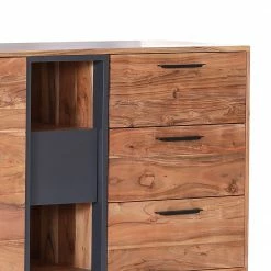Naturoo Sideboard Manabi - Akazie massiv - Akazie / Anthrazit -Möbel Verkäufe 2024 1000261413 210430 11575400004 DETAILS P000000001000261413