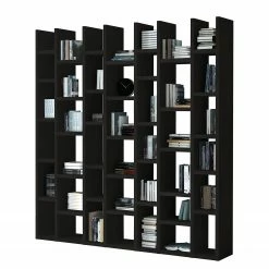 Loftscape Bücherregal Emporior II - Eiche Schwarzbraun Dekor - Breite: 221 cm