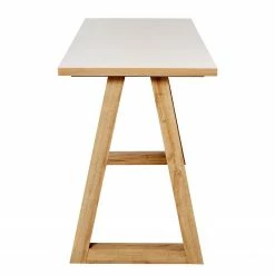 Jahnke Schreibtisch CLUB C 135 - Kerneiche Dekor / Weiß -Möbel Verkäufe 2024 1000261786 210426 09084400017 DETAILS P000000001000261786