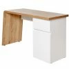 Jahnke Schreibtisch CULTURE C 131 - Kerneiche Dekor / Weiß