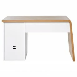 Jahnke Schreibtisch CULTURE C 131 - Kerneiche Dekor / Weiß -Möbel Verkäufe 2024 1000261792 210426 09085600026 DETAILS P000000001000261792