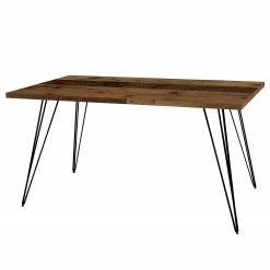 Furnitive Schreibtisch Unieux - Altholz Dekor - Breite: 160 cm - Schwarz