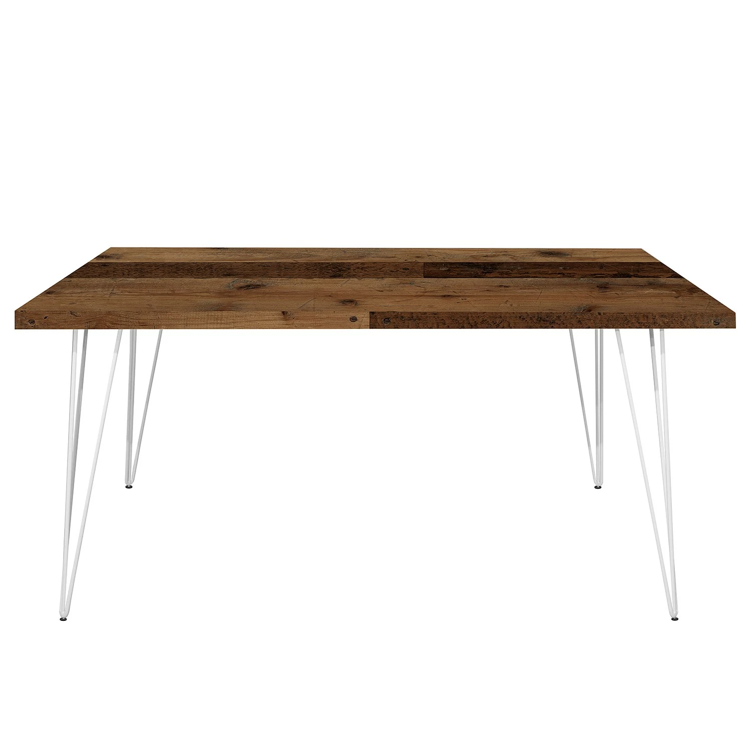 Furnitive Schreibtisch Unieux - Altholz Dekor - Breite: 160 cm - Weiß 4 Furnitive Schreibtisch Unieux - Altholz Dekor - Breite: 160 cm - Weiß – Bild 2