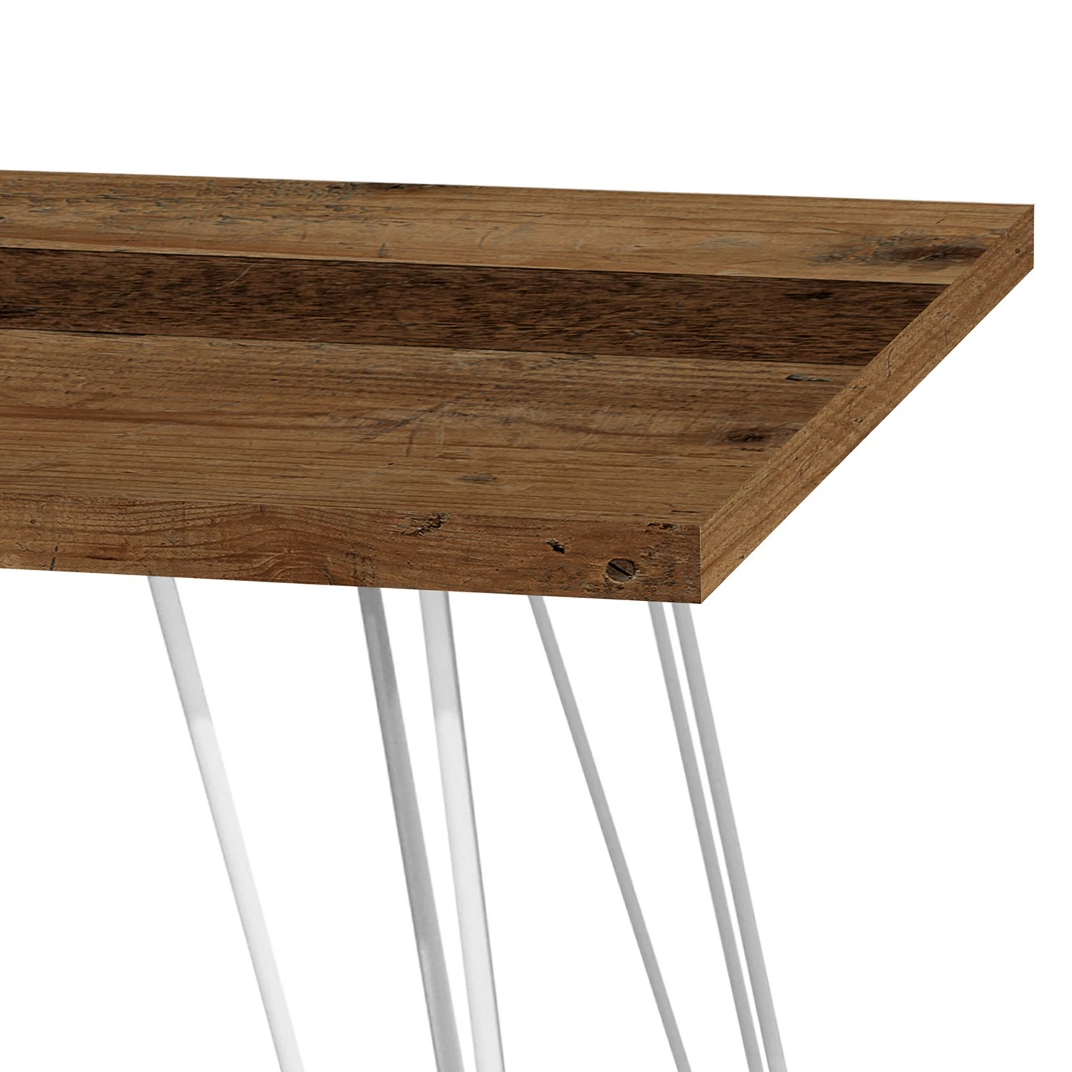 Furnitive Schreibtisch Unieux - Altholz Dekor - Breite: 160 cm - Weiß 5 Furnitive Schreibtisch Unieux - Altholz Dekor - Breite: 160 cm - Weiß – Bild 3