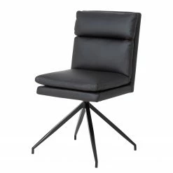 Fredriks Bürostuhl Abud - Kunstleder / Stahl - Schwarz