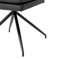 Fredriks Bürostuhl Abud - Kunstleder / Stahl - Schwarz -Möbel Verkäufe 2024 1000267826 220823 055 DETAILS P000000001000267826