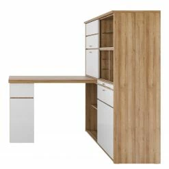 Maja Möbel Schreibtisch-Kombination Mini-Office II - Eiche Riviera Dekor / Weiß -Möbel Verkäufe 2024 1000269044 210610 16250800299 DETAILS P000000001000269044