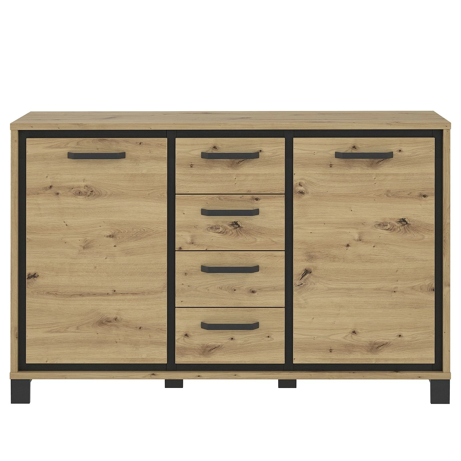 Red Living Sideboard Egan III - Eiche Artisan Dekor / Eiche Schwarz Dekor 7 Red Living Sideboard Egan III - Eiche Artisan Dekor / Eiche Schwarz Dekor – Bild 5