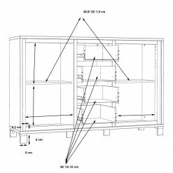 Red Living Sideboard Egan III - Eiche Artisan Dekor / Eiche Schwarz Dekor 16 Red Living Sideboard Egan III - Eiche Artisan Dekor / Eiche Schwarz Dekor -Möbel Verkäufe 2024 1000270228 210609 06155400121 SKETCH DETAILS P000000001000270228 sketch