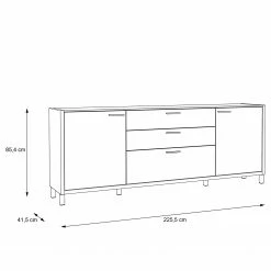 Norrwood Sideboard Boyd II - Weiß / Eiche Dekor 15 Norrwood Sideboard Boyd II - Weiß / Eiche Dekor -Möbel Verkäufe 2024 1000270234 210609 06155700171 SKETCH DETAILS P000000001000270234 sketch