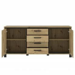 Red Living Sideboard Egan I - Eiche Artisan Dekor / Eiche Schwarz Dekor -Möbel Verkäufe 2024 1000270237 210609 06155900192 DETAILS P000000001000270237