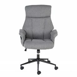 Furnitive Massagebürostuhl Barking - (mit Massagefunktion) - Flachgewebe / Metall - Grau / Schwarz -Möbel Verkäufe 2024 1000272622 220609 030 DETAILS P000000001000272622