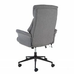 Furnitive Massagebürostuhl Barking - (mit Massagefunktion) - Flachgewebe / Metall - Grau / Schwarz -Möbel Verkäufe 2024 1000272622 220609 040 DETAILS P000000001000272622