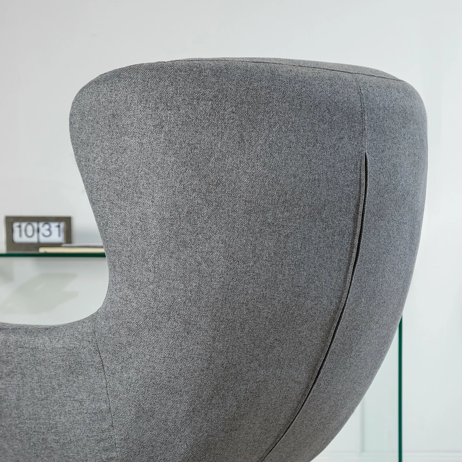 Furnitive Massagebürostuhl Barnard - (mit Massagefunktion) - Webstoff / Metall - Hellgrau / Chrom 6 Furnitive Massagebürostuhl Barnard - (mit Massagefunktion) - Webstoff / Metall - Hellgrau / Chrom – Bild 4