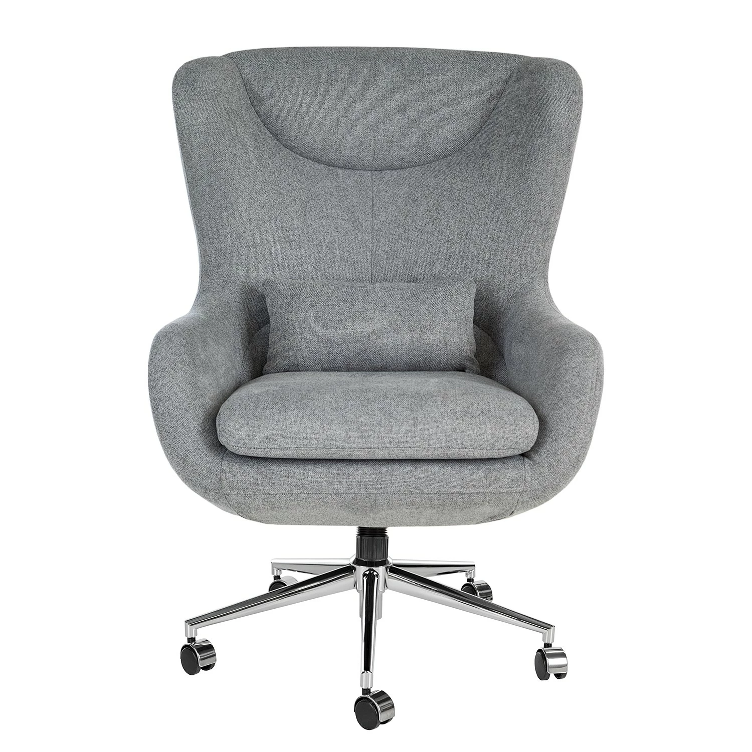 Furnitive Massagebürostuhl Barnard - (mit Massagefunktion) - Webstoff / Metall - Hellgrau / Chrom 10 Furnitive Massagebürostuhl Barnard - (mit Massagefunktion) - Webstoff / Metall - Hellgrau / Chrom – Bild 8