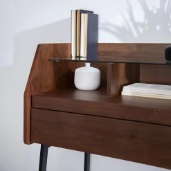 Loftscape Sekretär Noora - Walnuss / Schwarz -Möbel Verkäufe 2024 1000272893 220530 035 DETAILS P000000001000272893