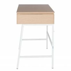 Loftscape Schreibtisch Neutra - (höhenverstellbar) - Eiche Dekor / Matt Weiß -Möbel Verkäufe 2024 1000272894 220329 034 DETAILS P000000001000272894