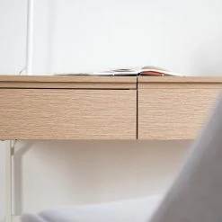 Loftscape Schreibtisch Neutra - (höhenverstellbar) - Eiche Dekor / Matt Weiß -Möbel Verkäufe 2024 1000272894 220520 040 DETAILS P000000001000272894