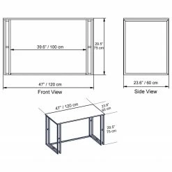 Red Living Schreibtisch Andel - Marmor Weiß Dekor -Möbel Verkäufe 2024 1000273396 210615 12562700029 SKETCH DETAILS P000000001000273396 sketch
