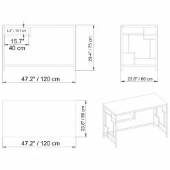 Red Living Schreibtisch Asaa - Marmor Weiß Dekor -Möbel Verkäufe 2024 1000273404 210615 12562700079 SKETCH DETAILS P000000001000273404 sketch