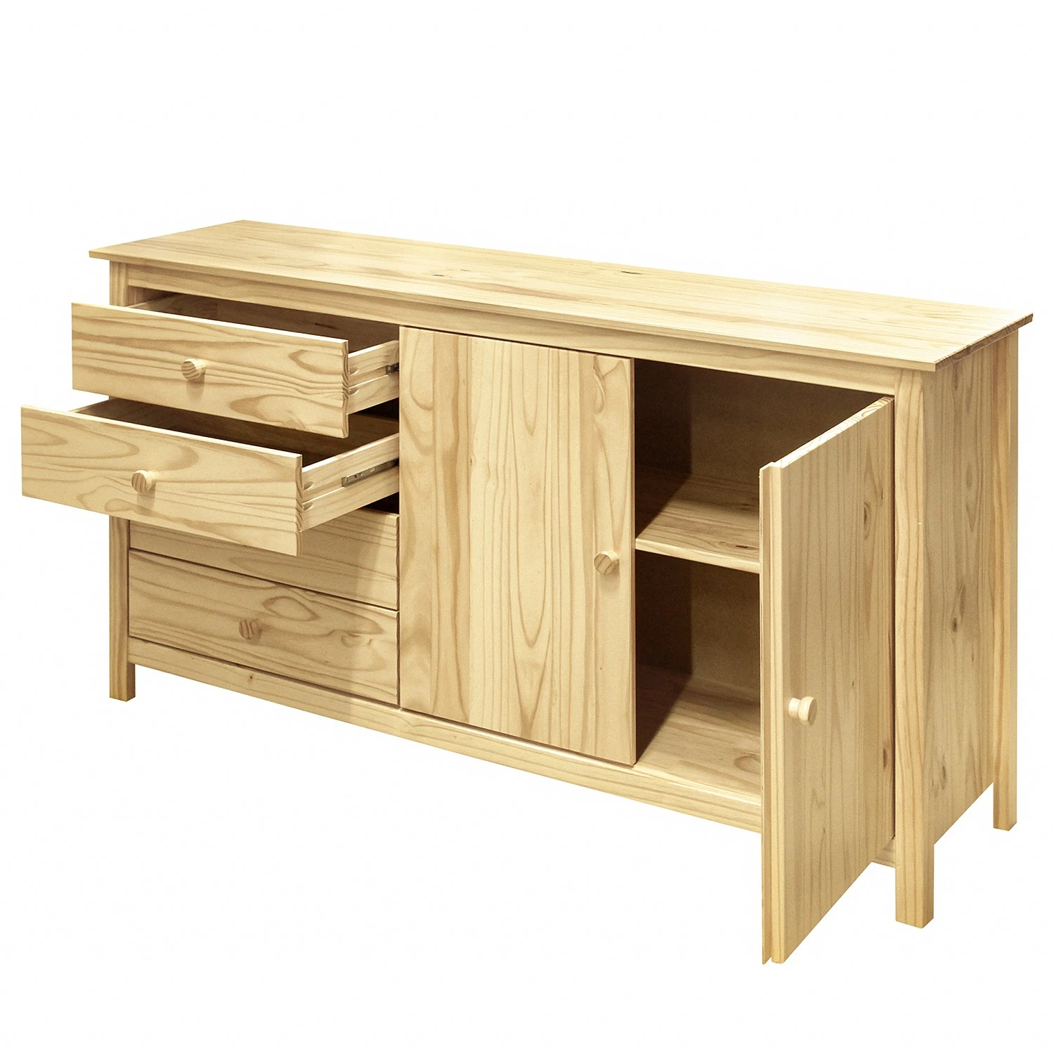 Naturoo Sideboard Bekasi II - Kiefer massiv 5 Naturoo Sideboard Bekasi II - Kiefer massiv – Bild 3