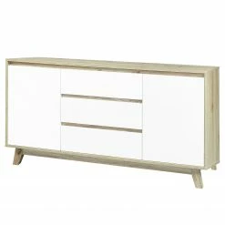 Norrwood Sideboard Jano - Weiß / Eiche Artisan Dekor